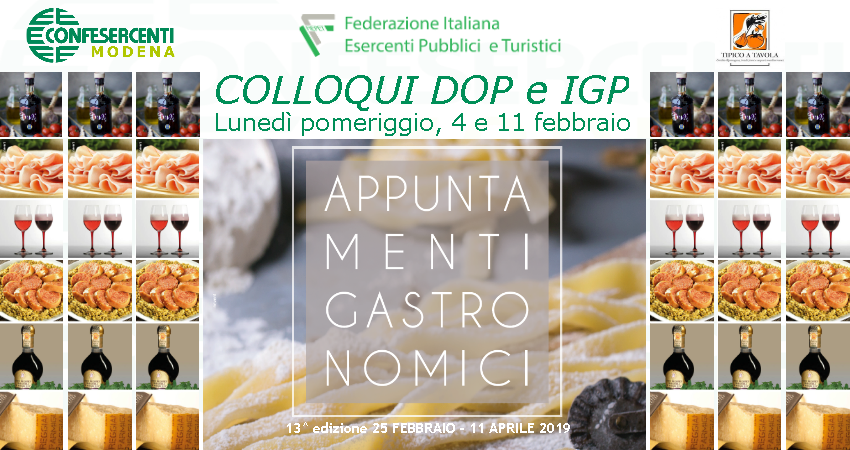 Appuntamenti gastronomici 2019 okk – COLLOQUI DOP E IGP