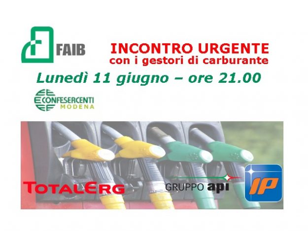 Modena. Incontro distributori di carburante Ip/Api e Total Erg