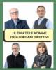 Ultimate le nomine degli Organi Direttivi