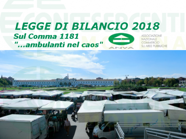 cs116_ANVA_legge bilancio 2018_ambulanti_mercati
