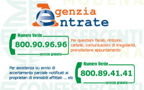 numeri verdi _agenzia entrate